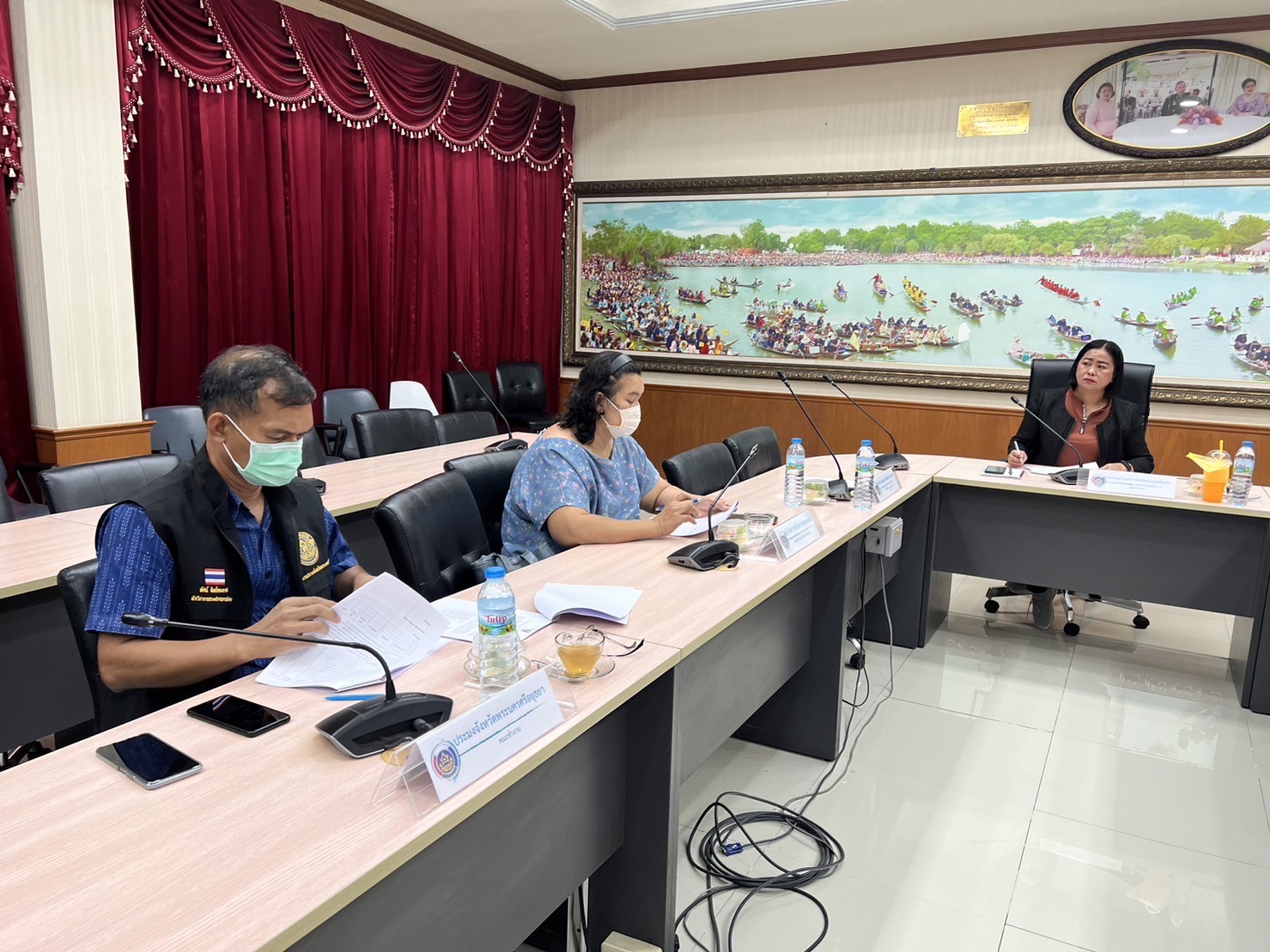 พช.อยุธยา การประชุมคณะทำงานสนับสนุนการขับเคลื่อนเศรษฐกิจฐานรากและประชารัฐระดับจังหวัด (ด้านการเกษตร และด้านการท่องเที่ยวโดยชุมชน) ครั้งที่ 1/2566