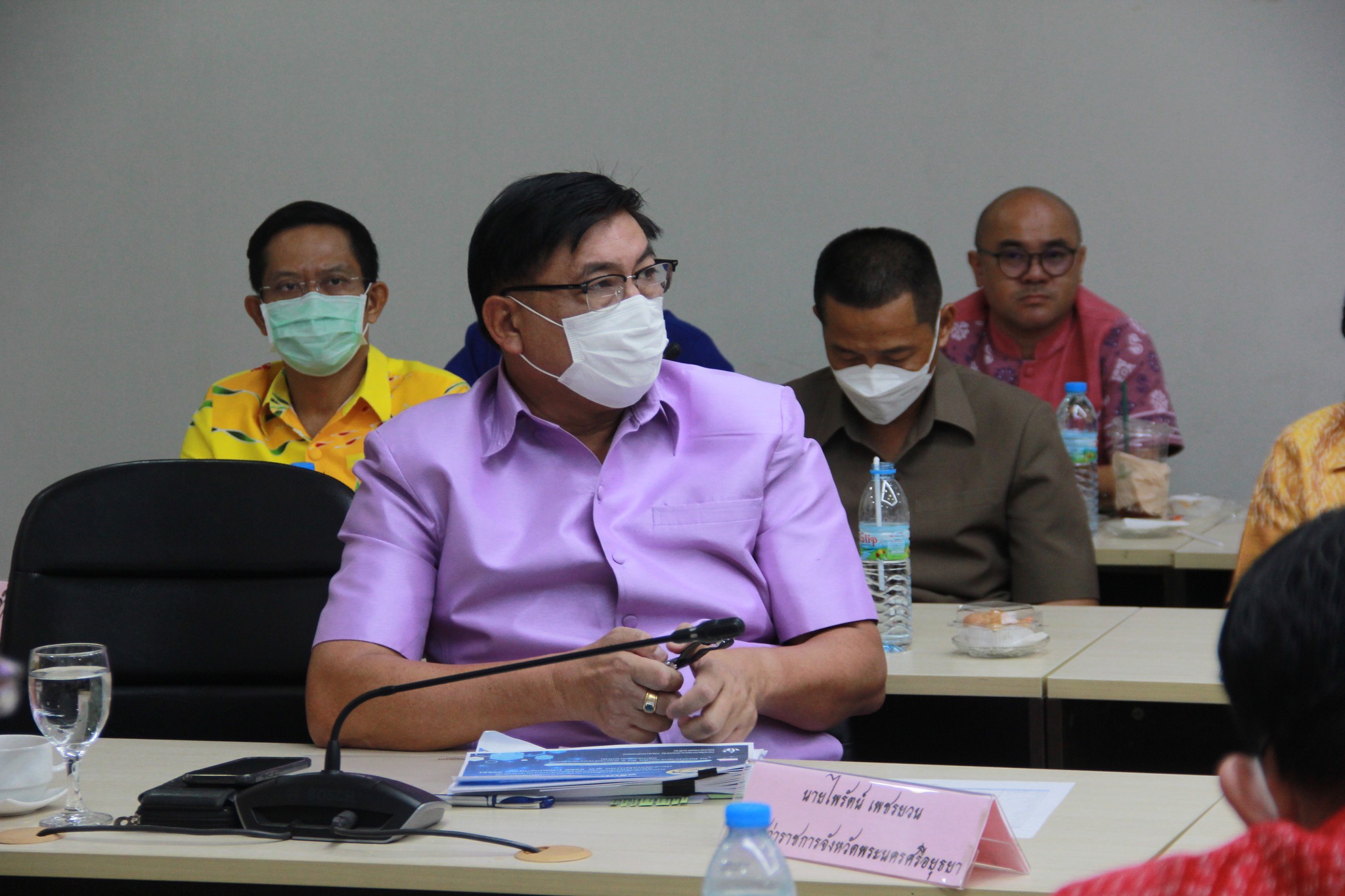 ผู้ว่าฯ อยุธยา จับมือพัฒนาชุมชนจังหวัดอยุธยา ประชุมขับเคลื่อนและติดตามผลการดำเนินงานตามนโยบายของรัฐบาล และภารกิจสำคัญของปลัดกระทรวงมหาดไทย ผ่านระบบวิดีทัศน์ทางไกล (VCS)