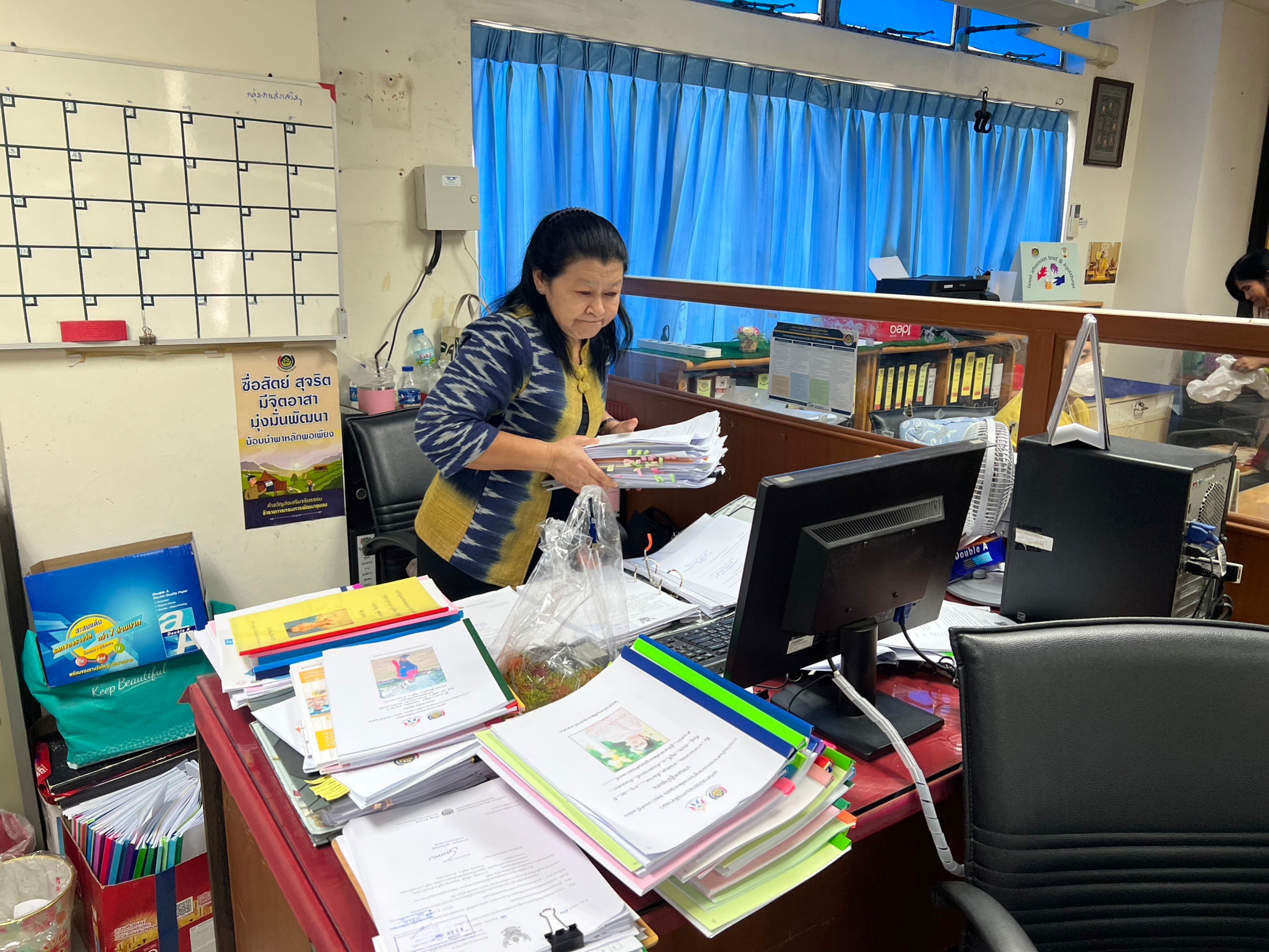 พช.อยุธยา ขับเคลื่อนโครงการพัฒนาชุมชนใสสะอาด ตามมิติที่ 2 สำนักงานสะดวก และโครงการกิจกรรม 5 ส