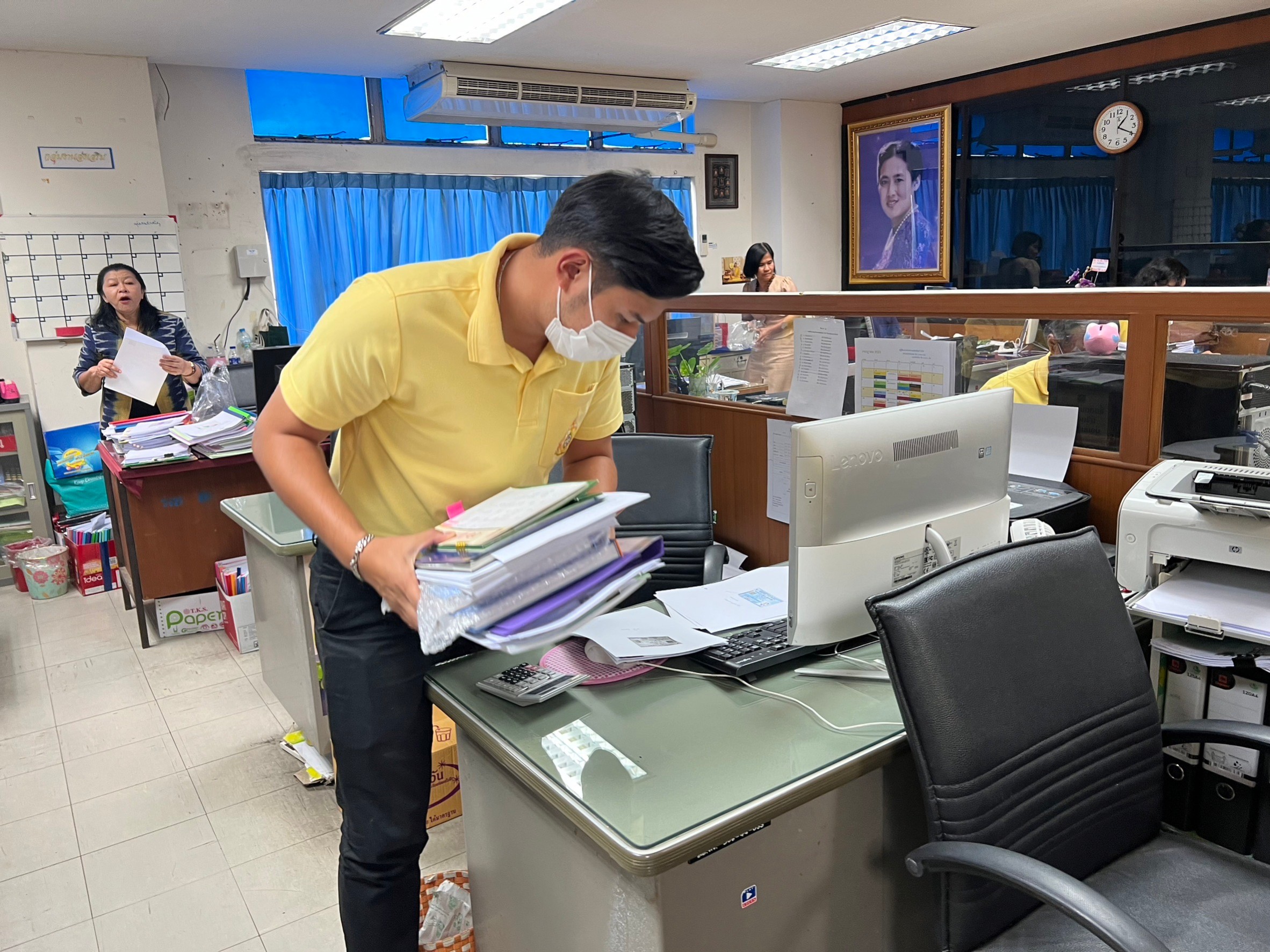 พช.อยุธยา ขับเคลื่อนโครงการพัฒนาชุมชนใสสะอาด ตามมิติที่ 2 สำนักงานสะดวก และโครงการกิจกรรม 5 ส