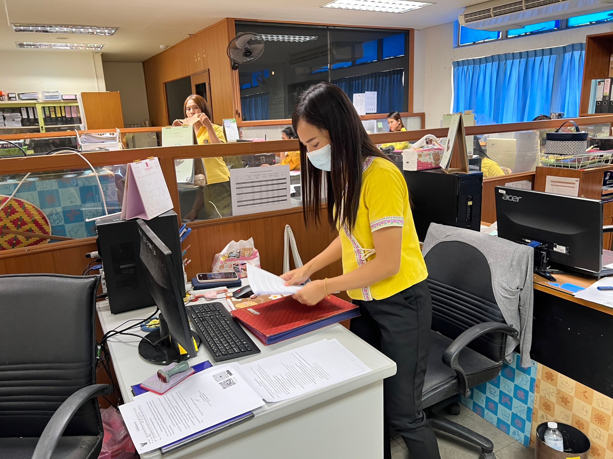 พช.อยุธยา ขับเคลื่อนโครงการพัฒนาชุมชนใสสะอาด ตามมิติที่ 2 สำนักงานสะดวก และโครงการกิจกรรม 5 ส