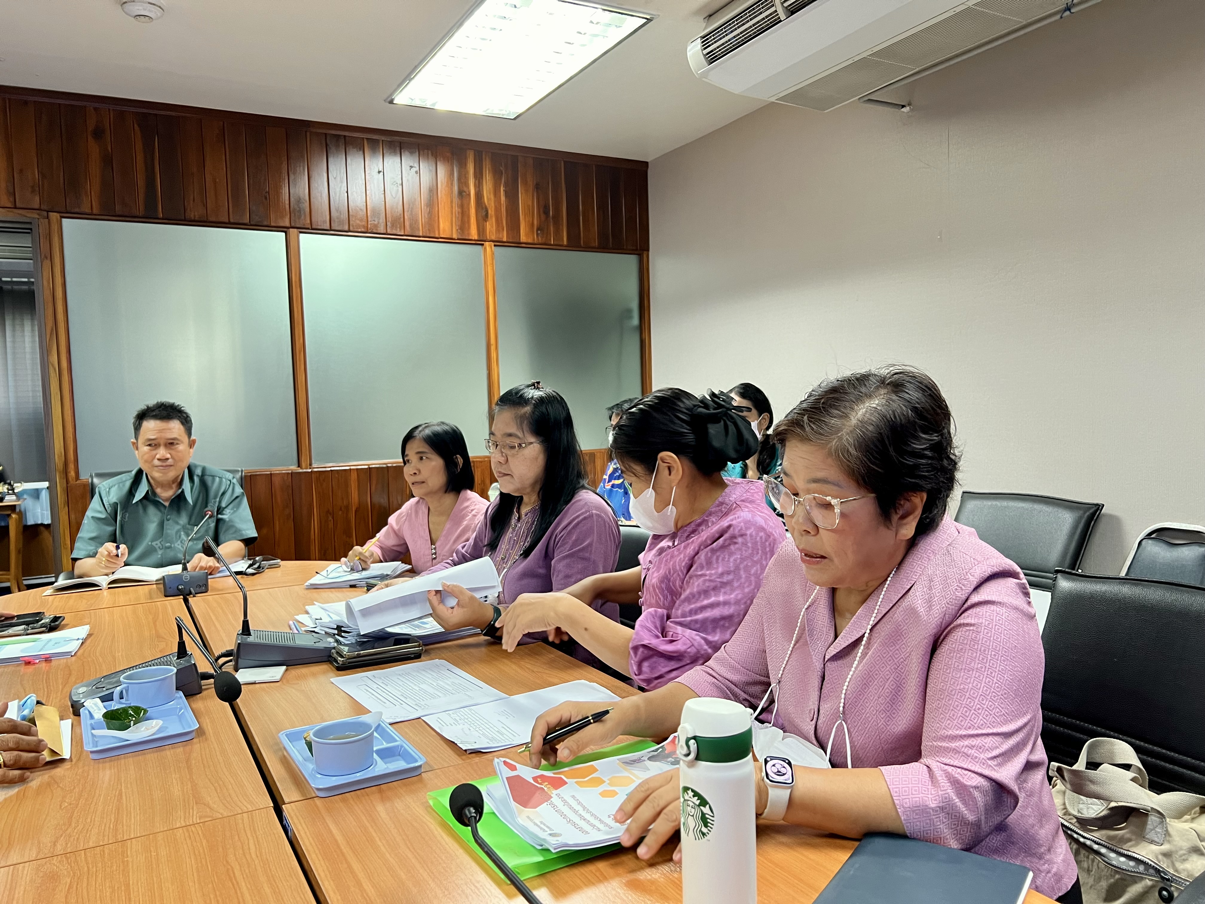 พัฒนาชุมชนจังหวัดพระนครศรีอยุธยา ประชุมเตรียมความพร้อมการประเมินเพื่อคัดเลือกหน่วยงานพัฒนาชุมชนใสสะอาด ปี 2566