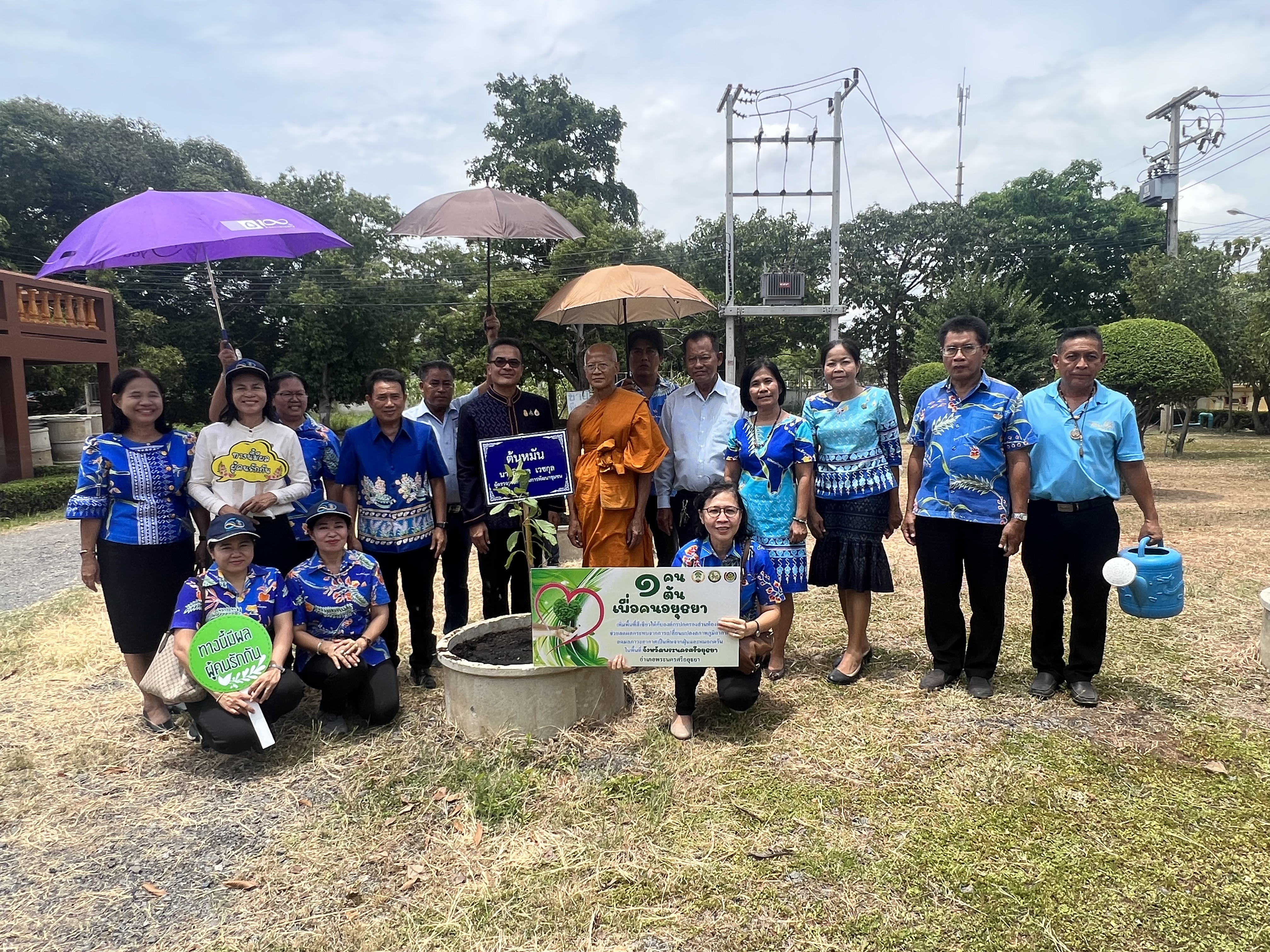 พช.อยุธยา ส่งเสริมและอนุรักษ์การปลูกต้นไม้ประจำจังหวัด (ต้นหมัน) และปลูกผักสวนครัวเพื่อสร้างความมั่นคงทางอาหาร