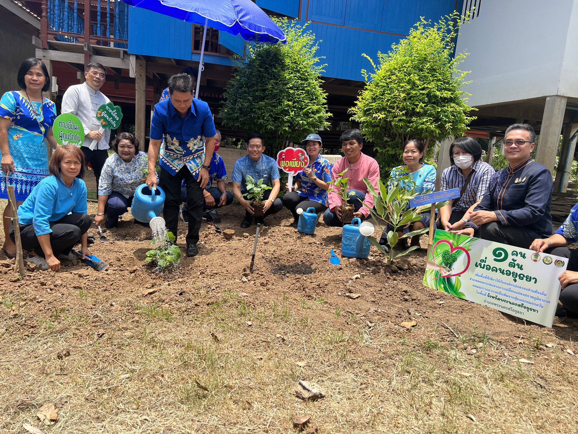 พช.อยุธยา ส่งเสริมและอนุรักษ์การปลูกต้นไม้ประจำจังหวัด (ต้นหมัน) และปลูกผักสวนครัวเพื่อสร้างความมั่นคงทางอาหาร
