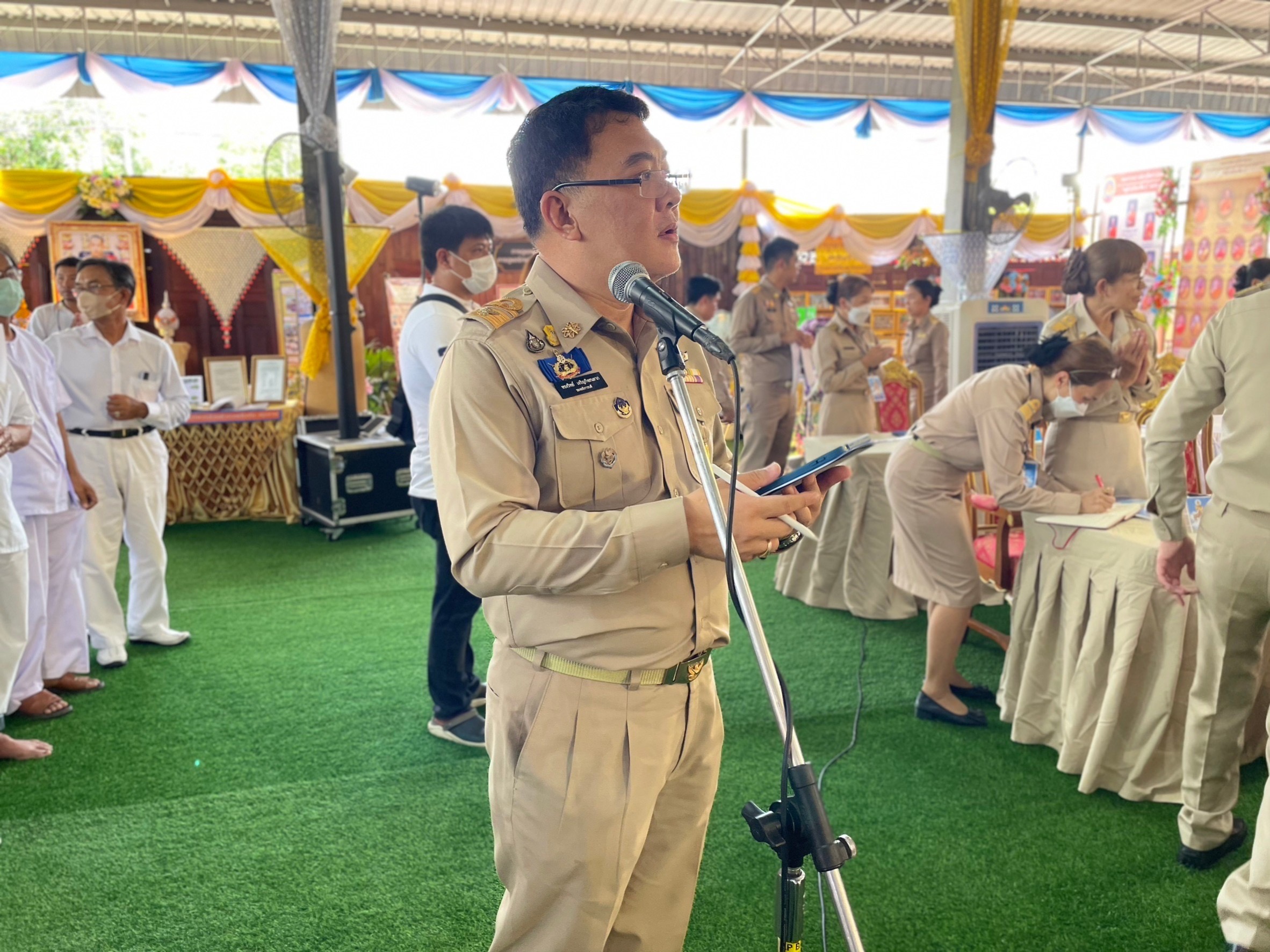 รองผู้ว่าราชการจังหวัด จับมือทุกภาคส่วน รับการตรวจเยี่ยมหมู่บ้านรักษาศีล 5