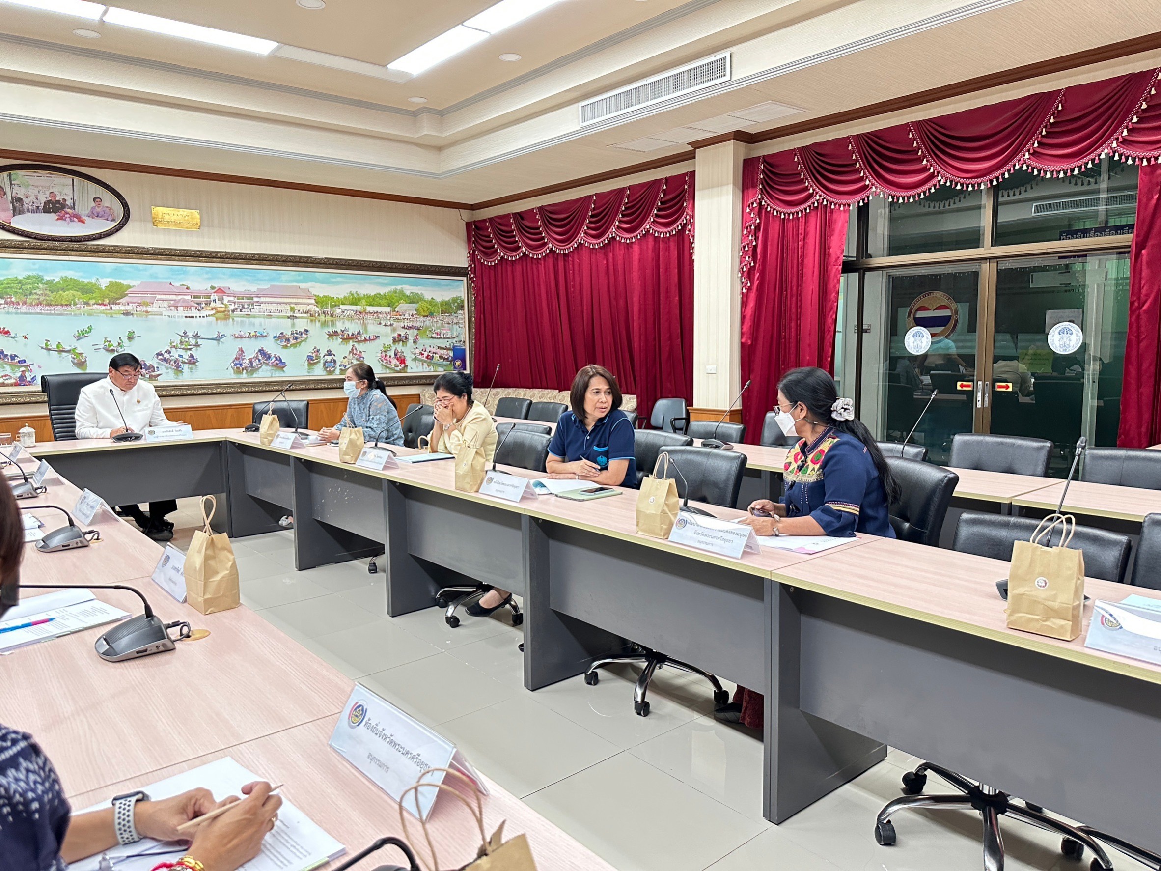 กองทุนพัฒนาบทบาทสตรีระดับจังหวัด ประชุมรายงานผลการดำเนินงาน ประจำปี 2566