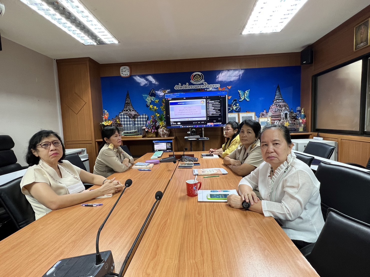 พช.อยุธยา ร่วมประชุมกรมการพัฒนาชุมชน ครั้งที่ 9/2566 ผ่านระบบ TV พช.