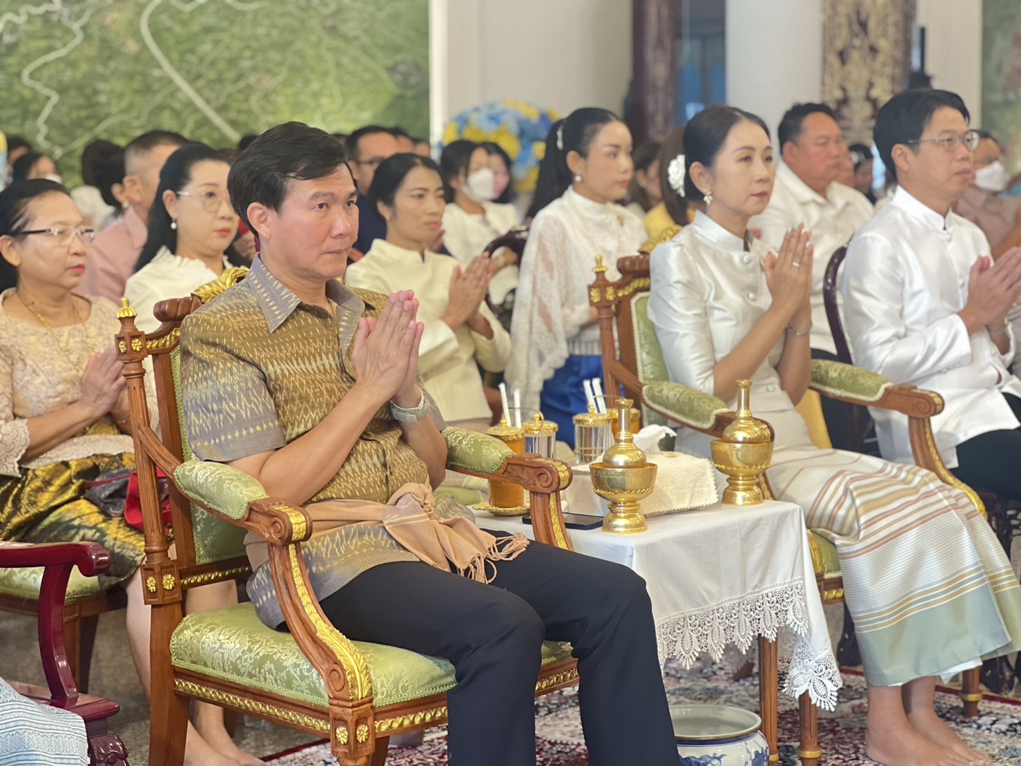 อยุธยา ประกอบพิธีพุทธาภิเษก “เข็มที่ระลึก” ตราจังหวัดพระนครศรีอยุธยา