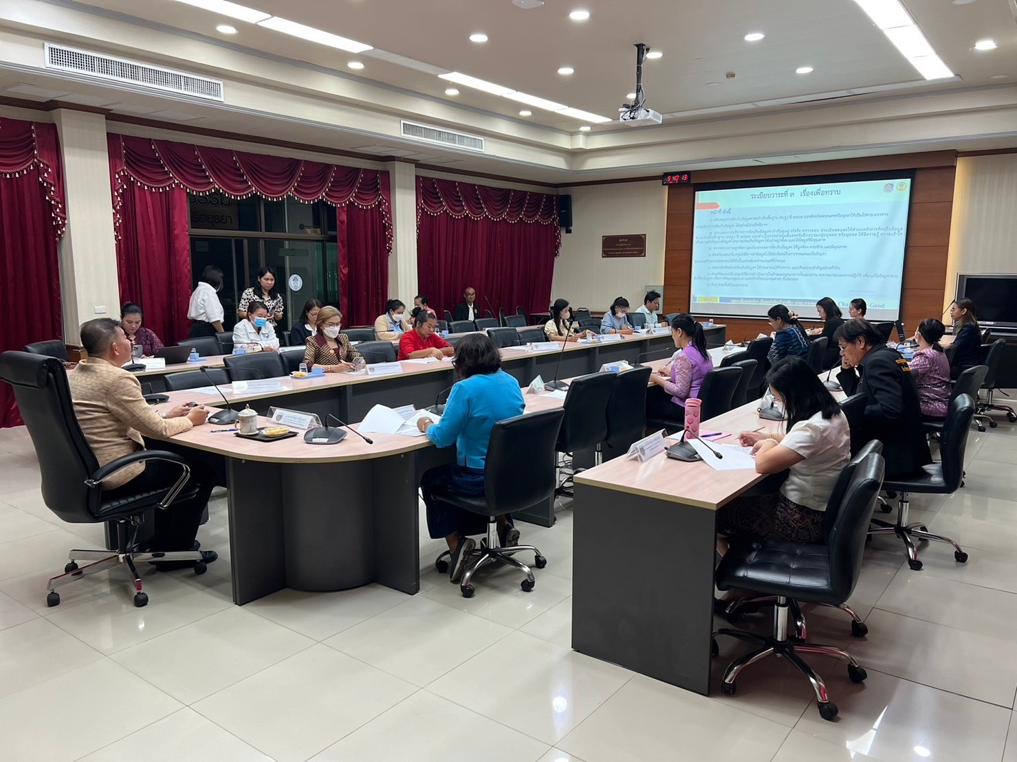 พช.กรุงเก่า จัดประชุมคณะทำงานบริหารการจัดเก็บข้อมูลความจำเป็นพื้นฐาน ด้วยเครื่องมืออิเล็กทรอนิกส์ (จปฐ.) ครั้งที่ 1/2567 ประจำปี 2567