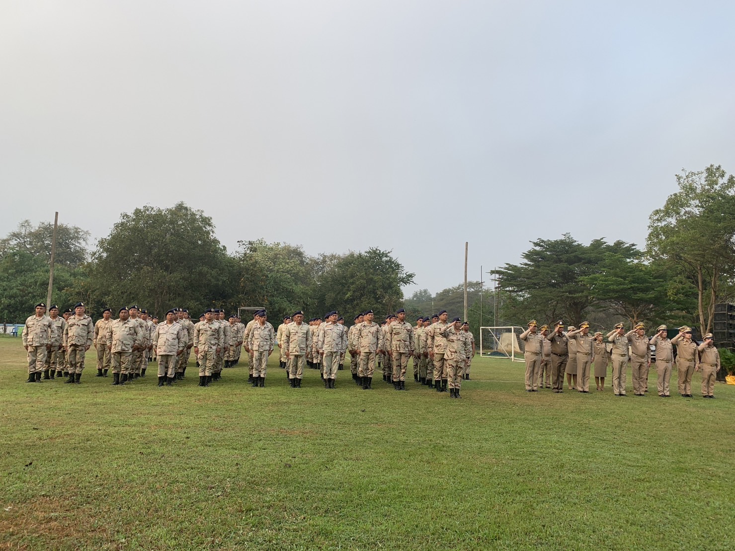 พัฒนาการจังหวัด ร่วมพิธีเนื่องในวันคล้ายวันสถาปนากองอาสารักษาดินแดน ครบรอบ 70 ปี ประจำปี 2567