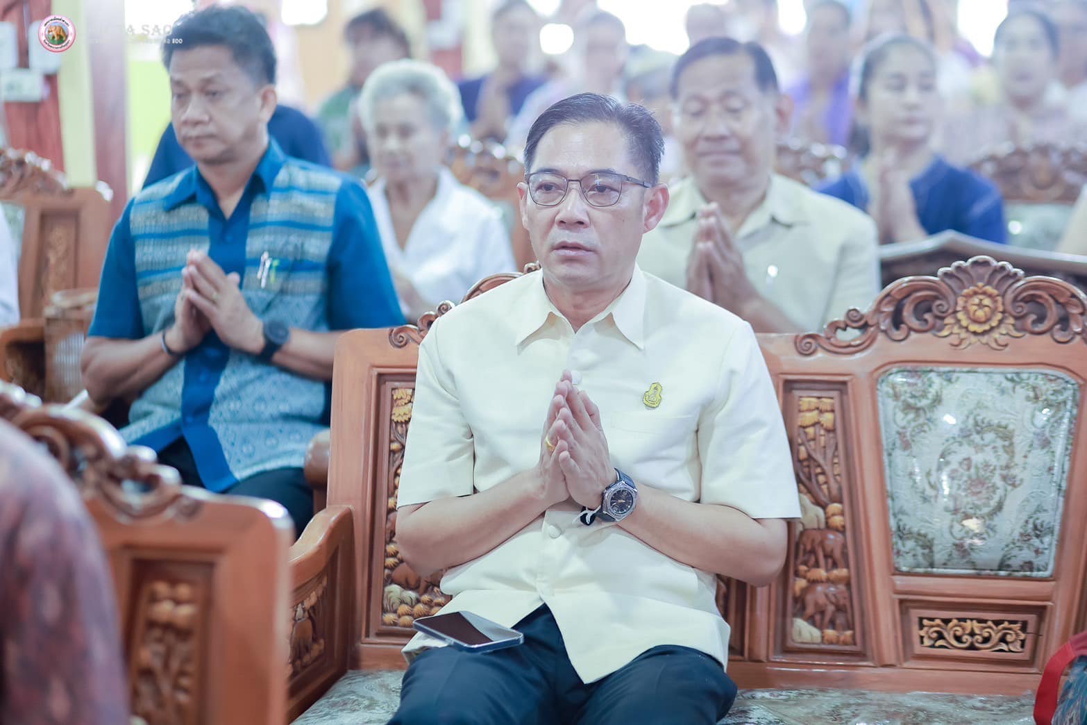 พช.อยุธยา ร่วมกิจกรรม “ผู้ว่าฯ พาทำบุญ” เข้าวัดปฏิบัติธรรมทุกวันธรรมสวนะ