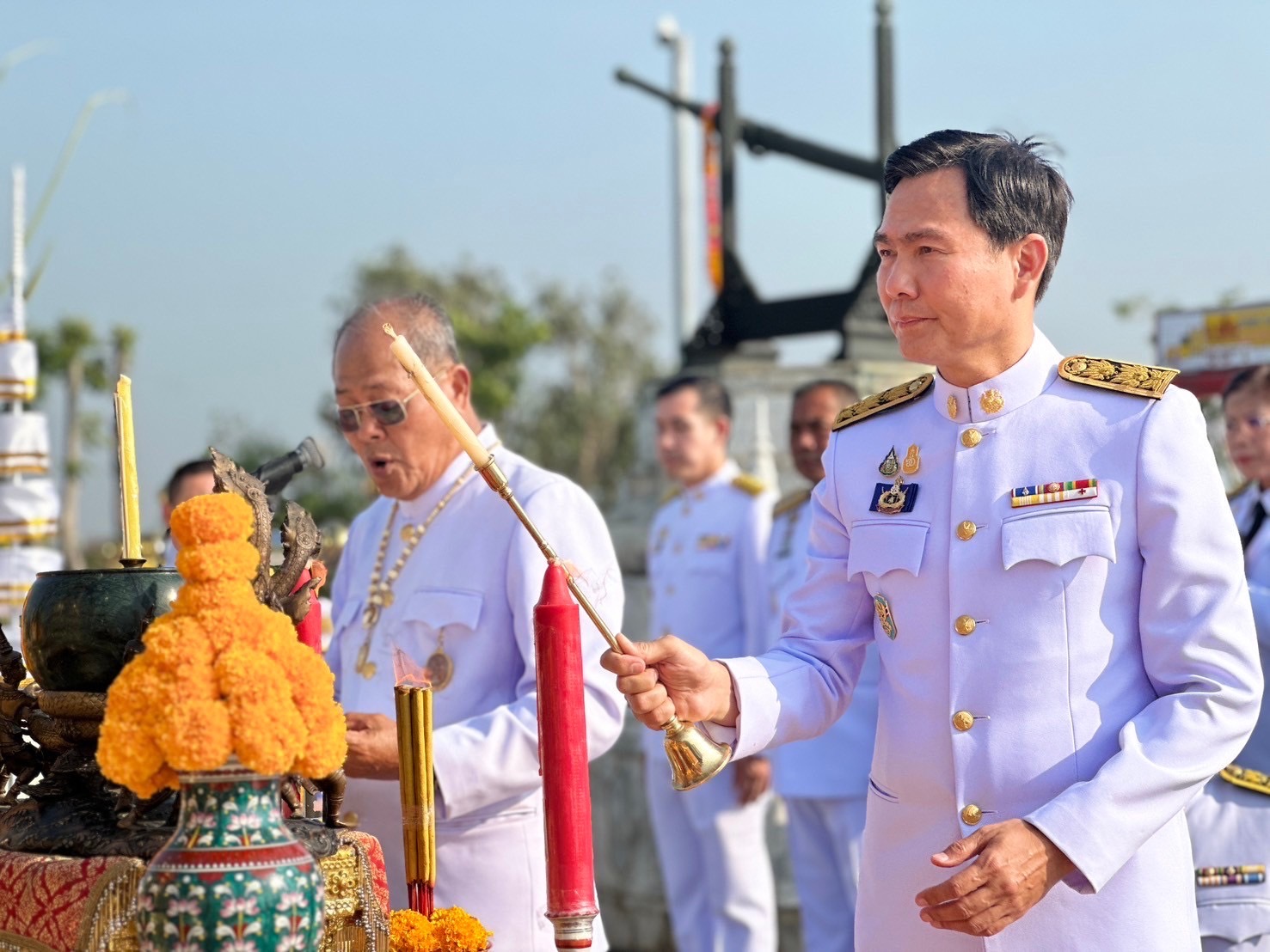 พช.กรุงเก่า ร่วมพิธีวางพวงมาลาเบื้องหน้าพระบรมราชานุสาวรีย์ “สมเด็จพระนเรศวรมหาราช” เนื่องในวันที่ระลึกคล้ายวันสวรรคต