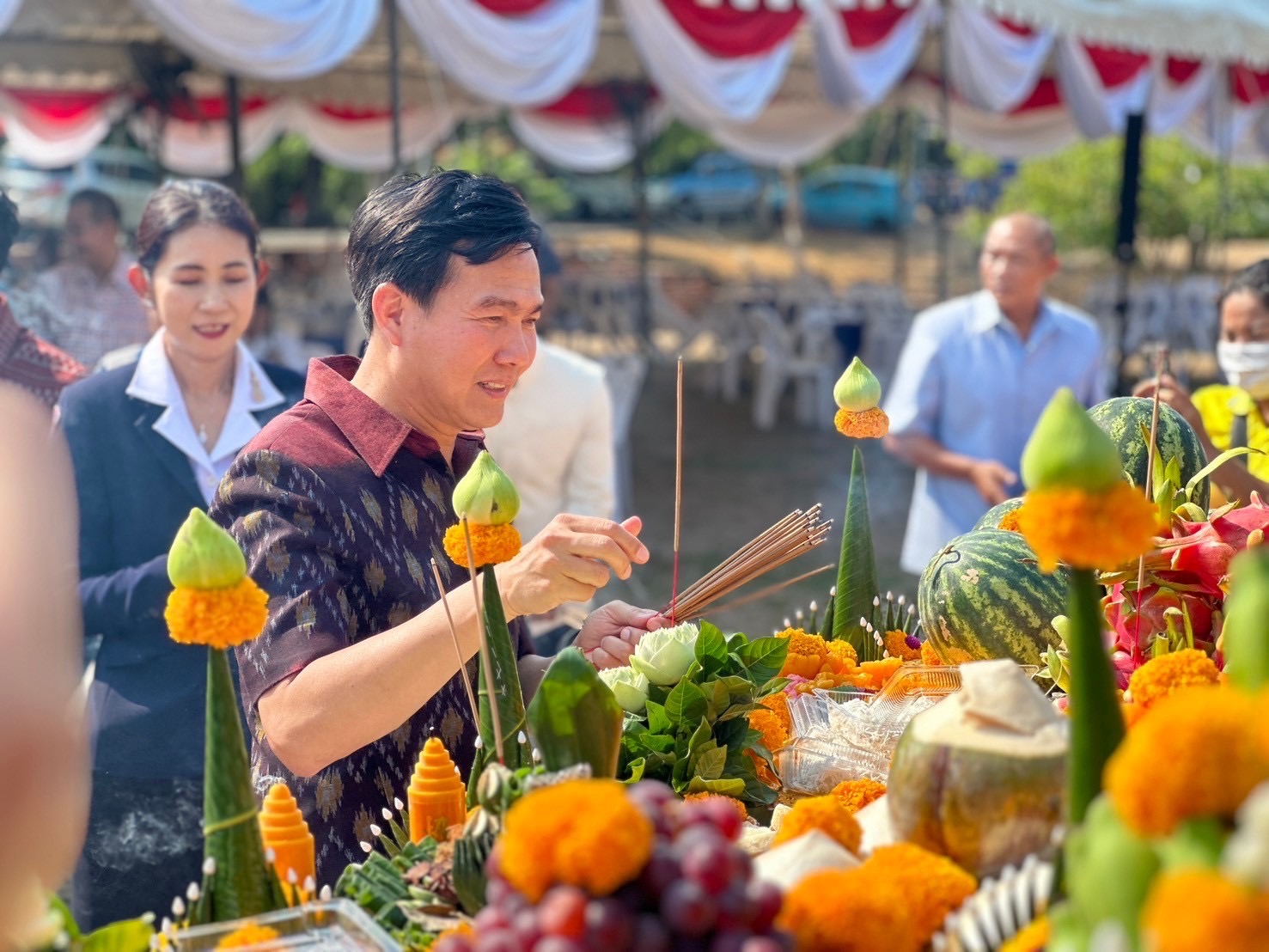 พช.กรุงเก่า ร่วมพิธีบำเพ็ญกุศลวันคล้ายวันสวรรคตของสมเด็จพระนเรศวรมหาราช ประจำปี 2567