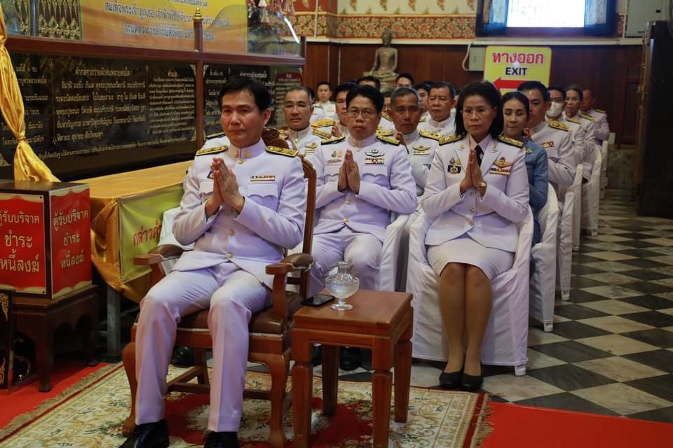 พช.กรุงเก่า ร่วมประกอบพิธีเชิญเครื่องราชสักการะที่พระราชทานอุทิศถวายเป็นพุทธบูชา