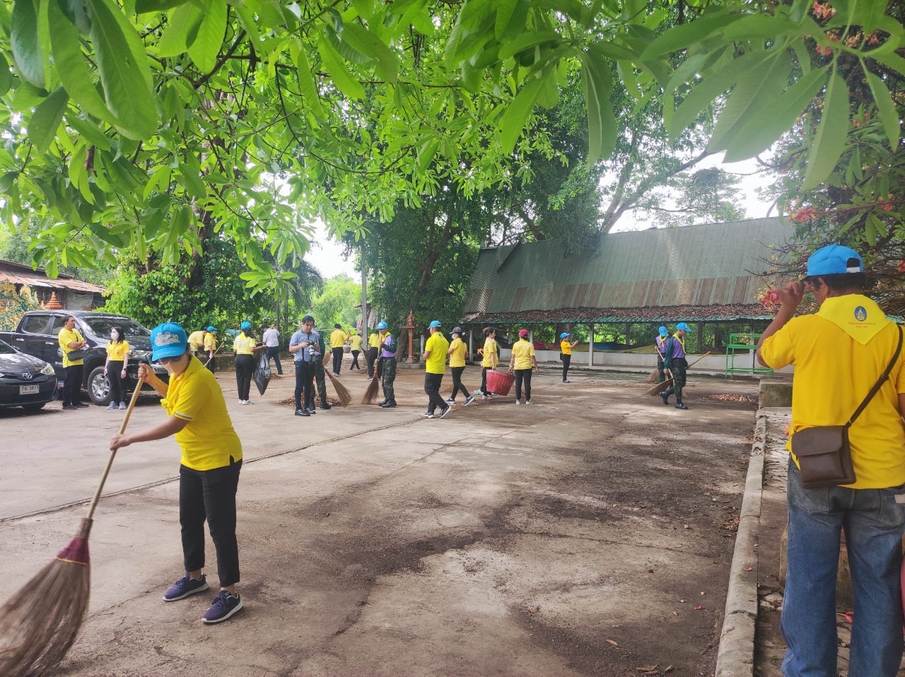 พช.อยุธยา ร่วมพิธีเปิดศูนย์แก้ไขปัญหายาเสพติดแบบบูรณาการ“ชุมชนล้อมรักษ์“ บ้านยางนม อ.ท่าเรือ