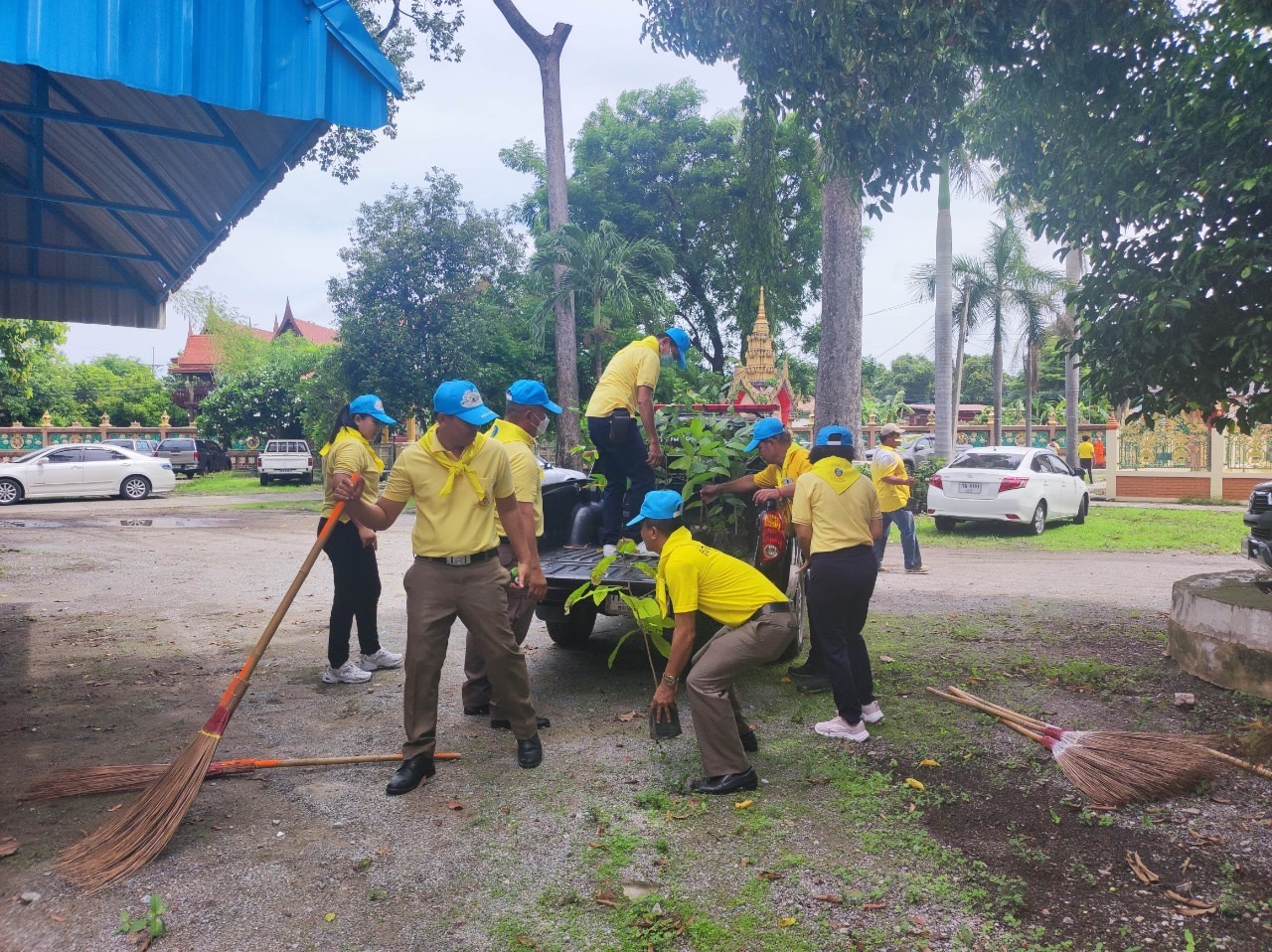 พช.อยุธยา ร่วมพิธีเปิดศูนย์แก้ไขปัญหายาเสพติดแบบบูรณาการ“ชุมชนล้อมรักษ์“ บ้านยางนม อ.ท่าเรือ
