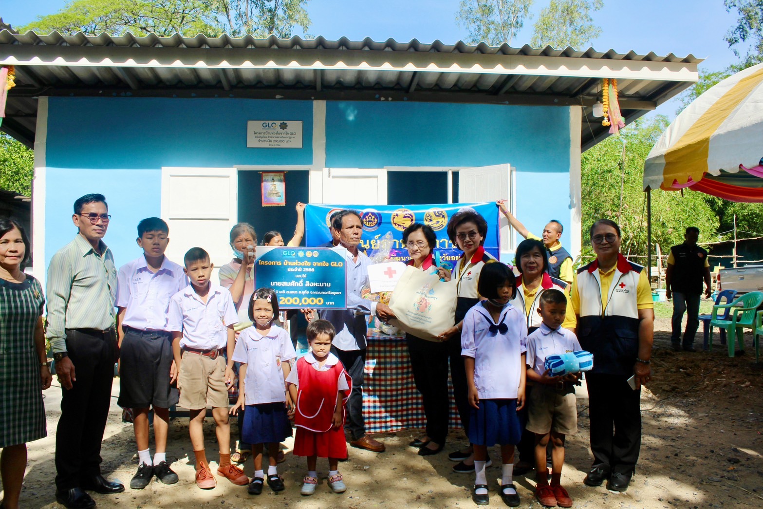 🔹พช.พระนครศรีอยุธยา🔹 จังหวัดพระนครศรีอยุธยา มอบบ้านห่วงใย จากใจ GLO ประจำปี 2566 แก่ครัวเรือนยากจน TPMAP