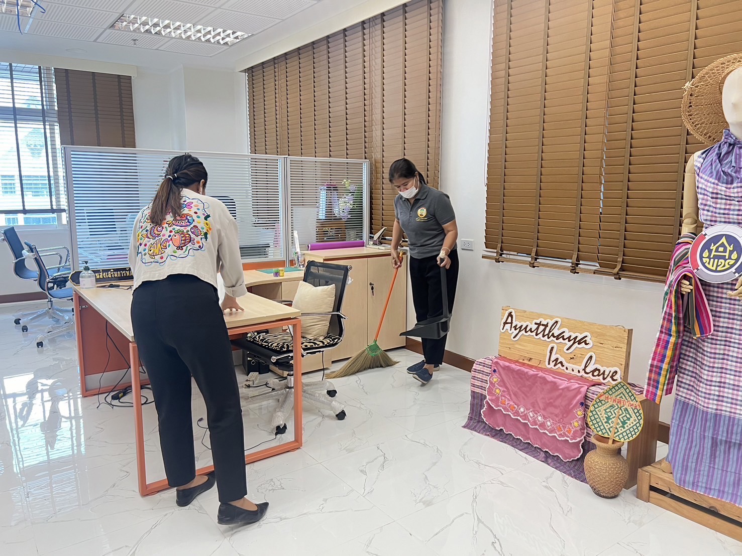 🔹พช.พระนครศรีอยุธยา🔹  พัฒนาชุมชนอยุธยา ดำเนินกิจกรรม 5 ส. Big Cleaning Day (สะสาง สะดวก สะอาด สุขลักษณะ และสร้างนิสัย)