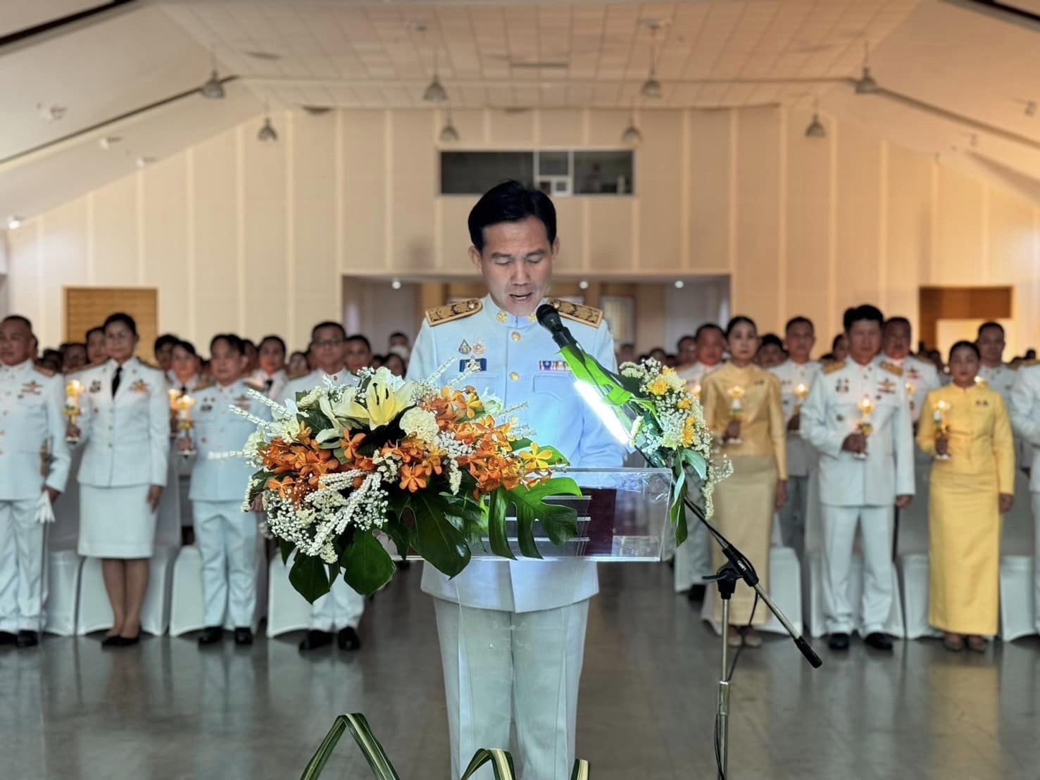 พช.อยุธยา ร่วมพิธีถวายเครื่องราชสักการะและวางพานพุ่ม และพิธีจุดเทียนถวายพระพรชัยมงคลเนื่องในโอกาสพระราชพิธีมหามงคลเฉลิมพระชนมพรรษา 6 รอบ 28 กรกฎาคม 2567