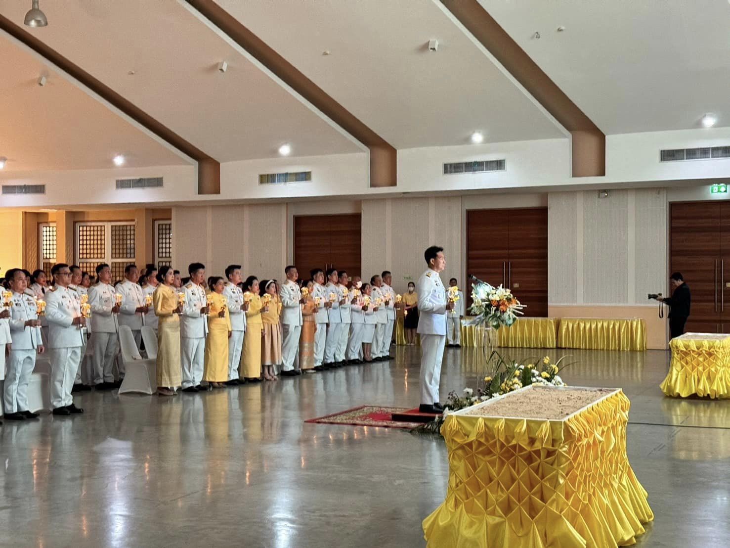พช.อยุธยา ร่วมพิธีถวายเครื่องราชสักการะและวางพานพุ่ม และพิธีจุดเทียนถวายพระพรชัยมงคลเนื่องในโอกาสพระราชพิธีมหามงคลเฉลิมพระชนมพรรษา 6 รอบ 28 กรกฎาคม 2567