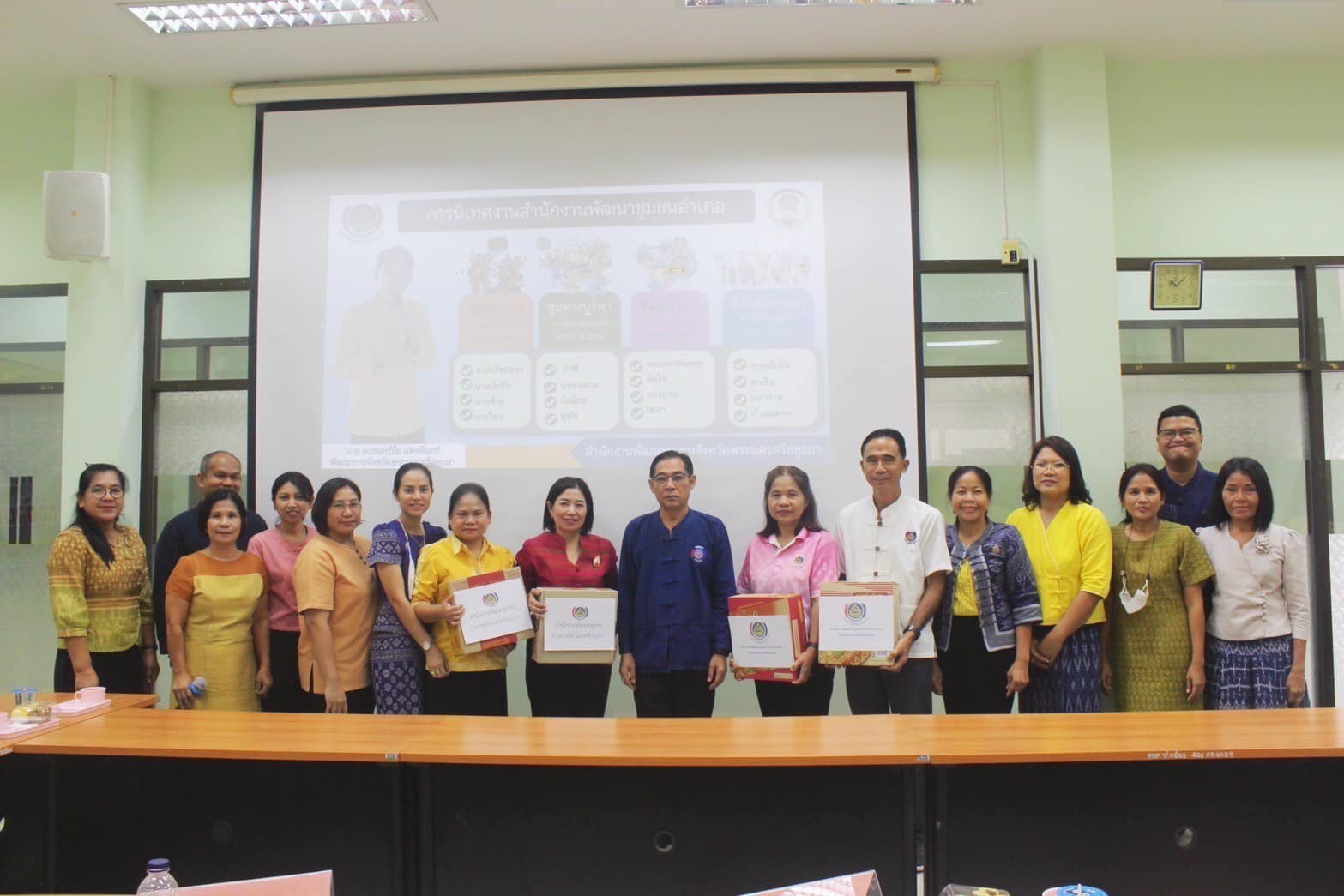พัฒนาการจังหวัดพระนครศรีอยุธยา นำทีมนิเทศติดตามการดำเนินงาน ยุทธศาสตร์กรมและภารกิจเน้นย้ำของอธิบดี ไตรมาส 4