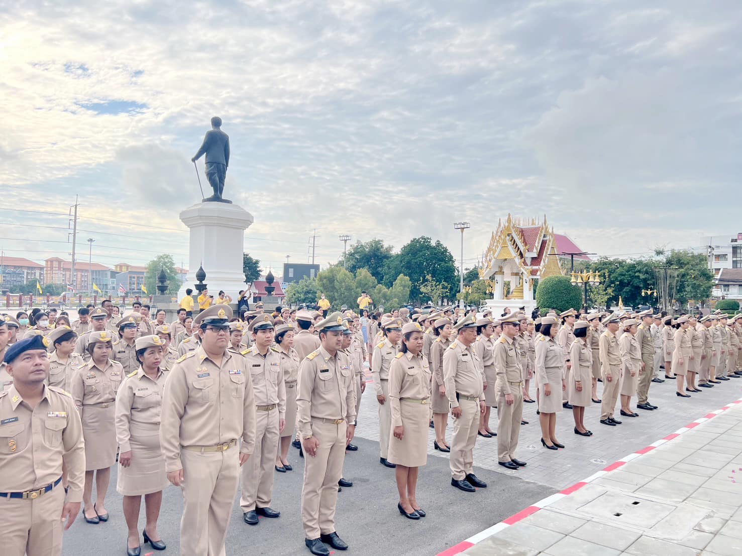 พช.กรุงเก่า ร่วมเคารพธงชาติและร้องเพลงชาติไทย เนื่องในวันพระราชทานธงชาติไทย 28 กันยายน (Thai National Flag Day)