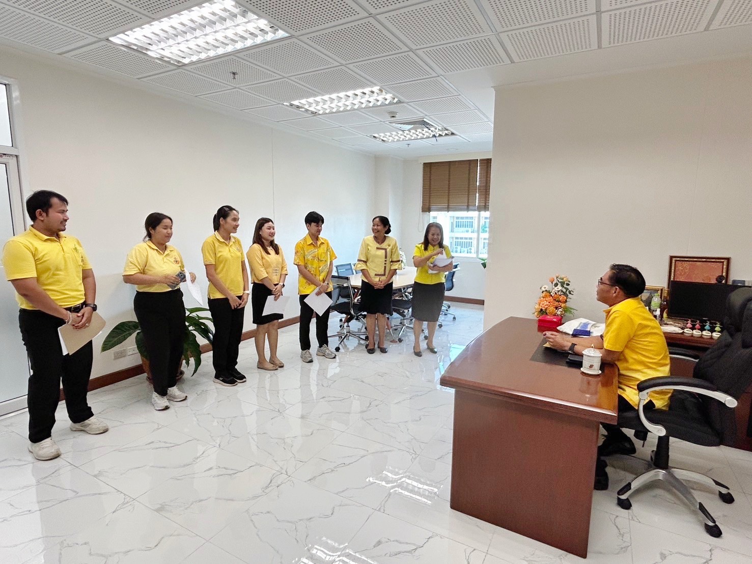 พช.กรุงเก่า ให้การต้อนรับและปฐมนิเทศ อาสาพัฒนา (อสพ.) รุ่นที่ 76 จังหวัดพระนครศรีอยุธยา จำนวน 5 ราย