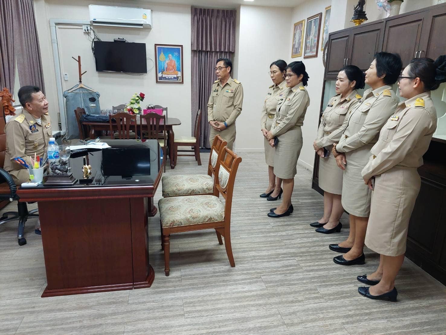 พช.พระนครศรีอยุธยา ให้การต้อนรับราชการรายงานตัวมาดำรงตำแหน่ง ณ จังหวัดพระนครศรีอยุธยา