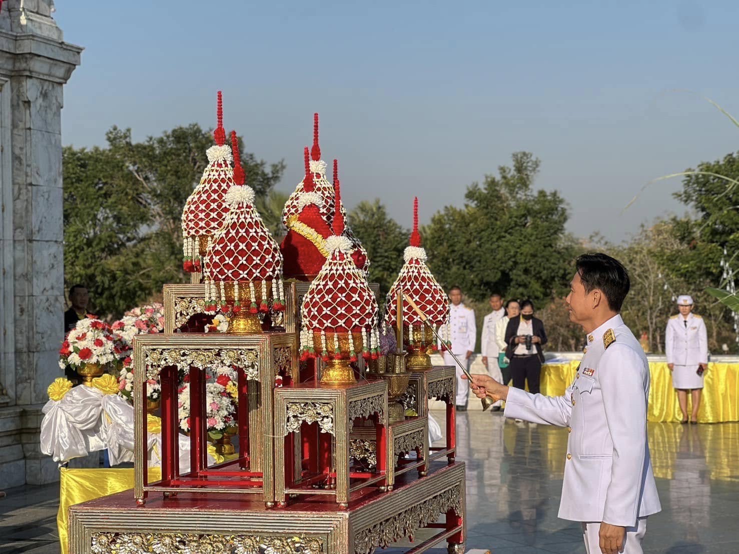 พช.กรุงเก่า ร่วมพิธีถวายราชสักการะและบวงสรวงดวงพระวิญญาณ “สมเด็จพระนเรศวรมหาราช” เพื่อแสดงความกตัญญูและน้อมรำลึกเนื่องใน “วันยุทธหัตถี”