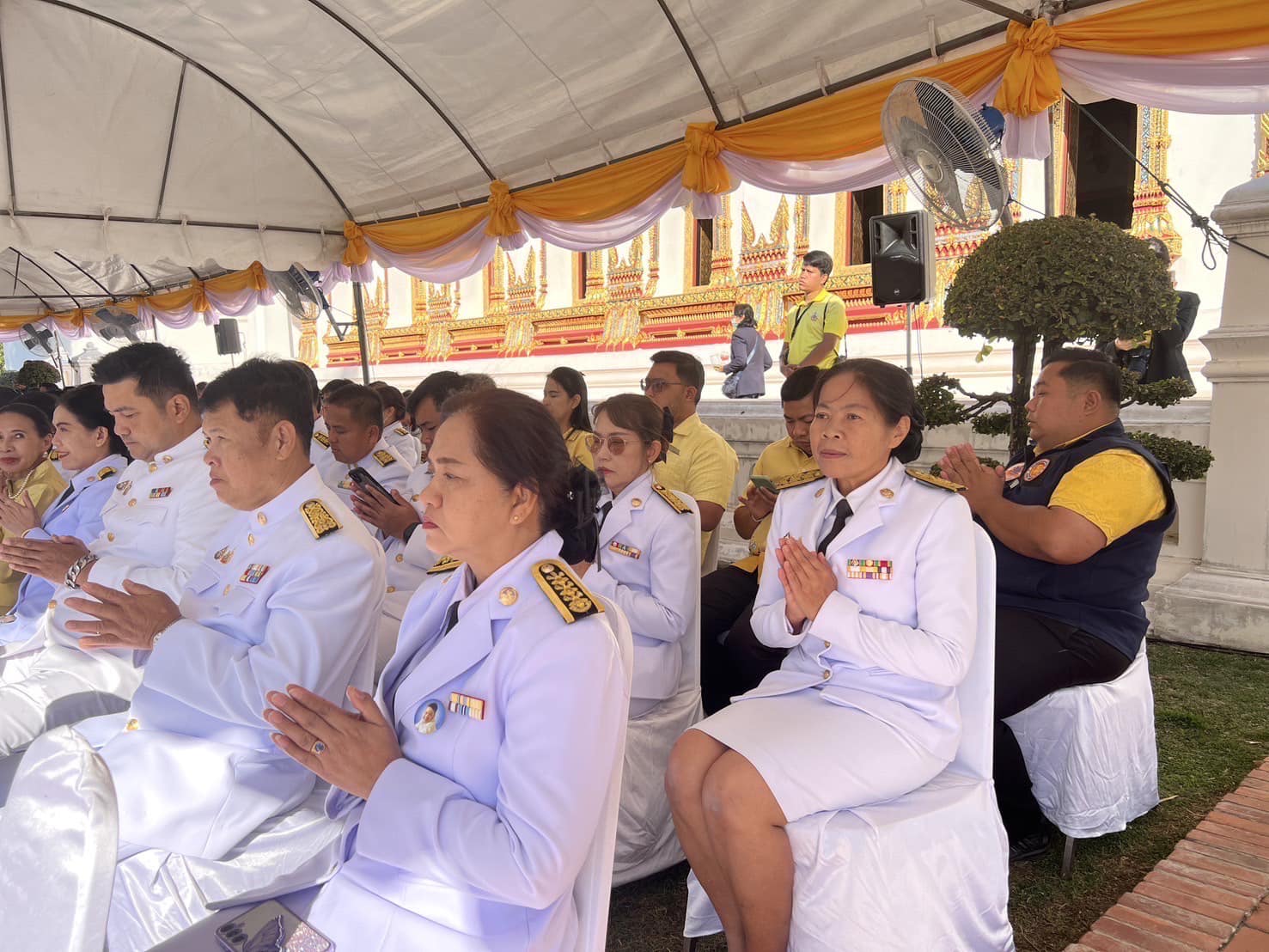 พช.อยุธยา ร่วมพิธีเจริญพระพุทธมนต์ ถวายพระราชกุศล พระบาทสมเด็จพระเจ้าอยู่หัว เนื่องในโอกาสพระราชพิธีสมมงคลพระชนมายุเท่าพระบาทสมเด็จพระพุทธยอดฟ้าจุฬาโลกมหาราช
