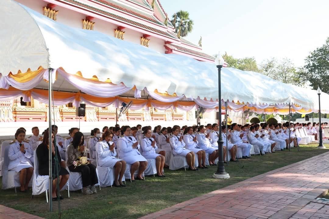 พช.อยุธยา ร่วมพิธีเจริญพระพุทธมนต์ ถวายพระราชกุศล พระบาทสมเด็จพระเจ้าอยู่หัว เนื่องในโอกาสพระราชพิธีสมมงคลพระชนมายุเท่าพระบาทสมเด็จพระพุทธยอดฟ้าจุฬาโลกมหาราช