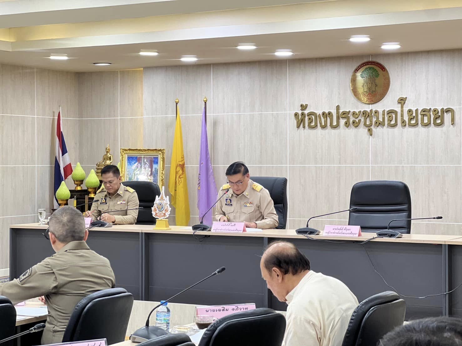 พช.อยุธยา ร่วมการประชุมคณะกรรมการบริหารงานจังหวัดแบบบูรณาการ (ก.บ.จ.) จังหวัดพระนครศรีอยุธยา ครั้งที่ 1/2568