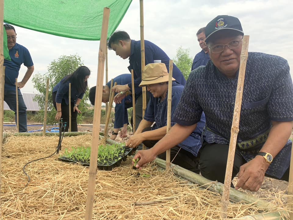 จังหวัดพระนครศรีอยุธยา จัดกิจกรรม KICK OFF “ผู้นำต้องทำก่อน“ ขับเคลื่อนการน้อมนำแนวพระราชดำริของสมเด็จพระกนิษฐาธิราชเจ้า กรมสมเด็จพระเทพรัตนราชสุดา ฯ สยามบรมราชกุมารี ปลูกผักสวนครัว เพื่อสร้างความมั่นคงทางอาหาร