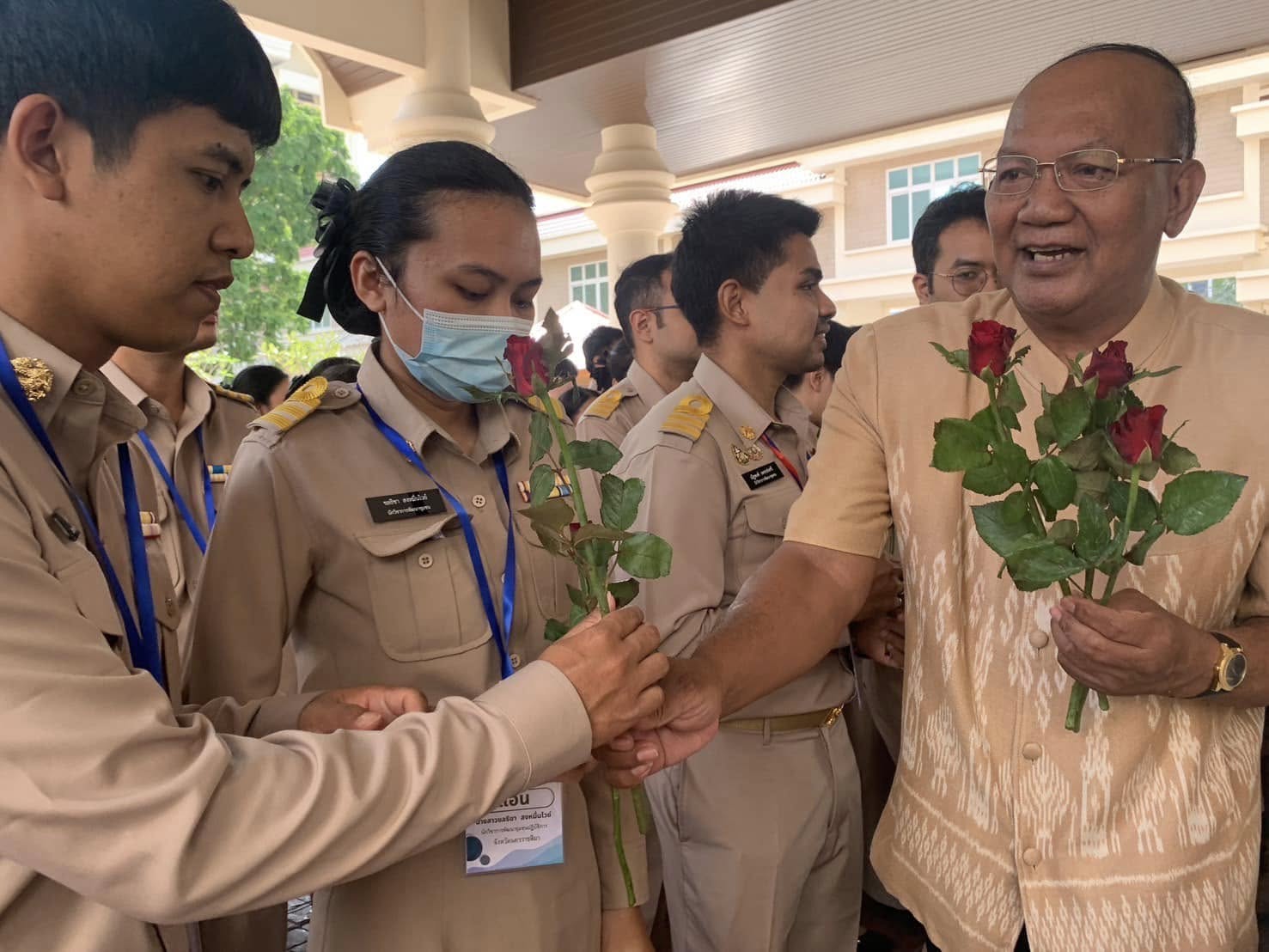 พช.กรุงเก่า ให้การต้อนรับ และให้กำลังใจข้าราชการเมล็ดพันธุ์ใหม่กรมการพัฒนาชุมชน พก.130