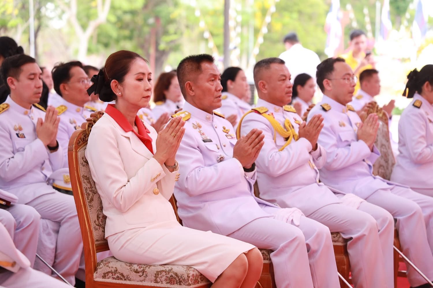 พช.อยุธยา ร่วมพิธีสักการะและพิธีบรวงสรวงดวงพระวิญญาณสมเด็จพระเจ้าอู่ทอง องค์ปฐมบรมกษัตริย์ เนื่องในวันสถาปนากรุงศรีอยุธยา ครบรอบ 675 ปี