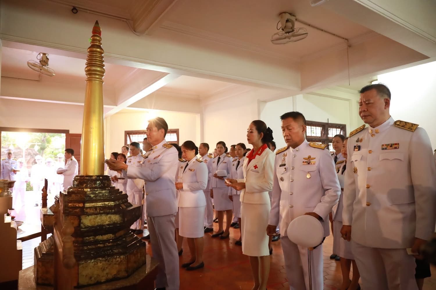 พช.อยุธยา ร่วมพิธีสักการะและพิธีบรวงสรวงดวงพระวิญญาณสมเด็จพระเจ้าอู่ทอง องค์ปฐมบรมกษัตริย์ เนื่องในวันสถาปนากรุงศรีอยุธยา ครบรอบ 675 ปี