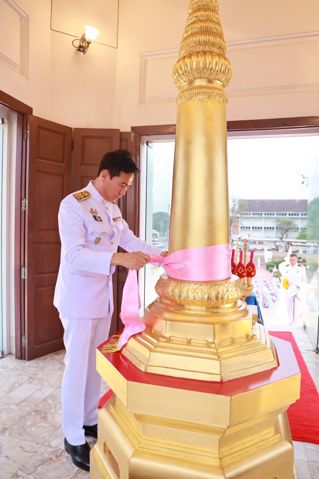 พช.อยุธยา ร่วมพิธีสักการะและพิธีบรวงสรวงดวงพระวิญญาณสมเด็จพระเจ้าอู่ทอง องค์ปฐมบรมกษัตริย์ เนื่องในวันสถาปนากรุงศรีอยุธยา ครบรอบ 675 ปี