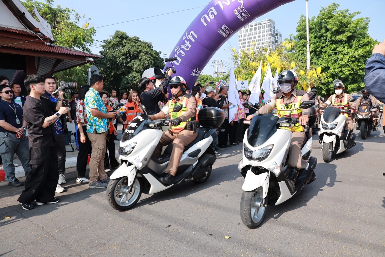 พช.อยุธยา ร่วมเปิดศูนย์ปฏิบัติการป้องกันและลดอุบัติเหตุทางถนนช่วงเทศกาลสงกรานต์ พ.ศ. 2568