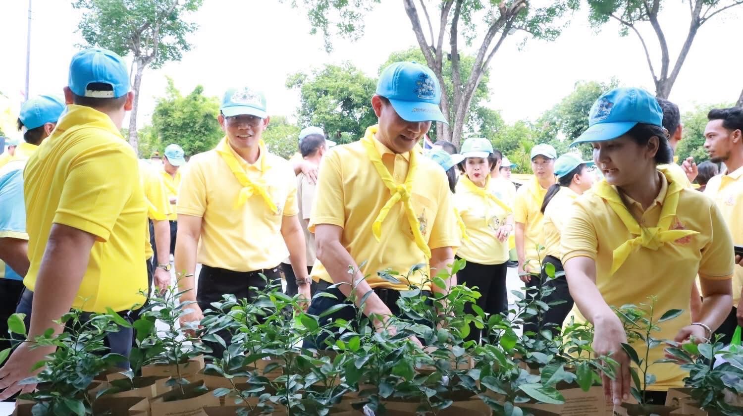 พช.อยุธยา ร่วมกิจกรรมจิตอาสาพระราชทาน เฉลิมพระเกียรติพระบาทสมเด็จพระเจ้าอยู่หัว และกิจกรรมปลูกต้นไม้ เฉลิมพระเกียรติพระบาทสมเด็จพระเจ้าอยู่หัว เนื่องในโอกาสพระราชพิธีมหามงคลเฉลิมพระชนมพรรษา 28 กรกฎาคม 2568